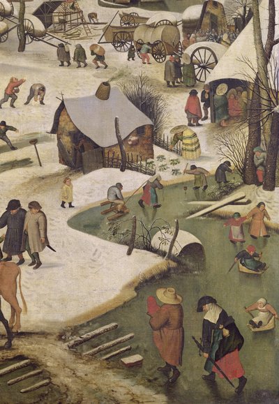 The Census at Bethlehem (detail) by Pieter Bruegel the Elder
